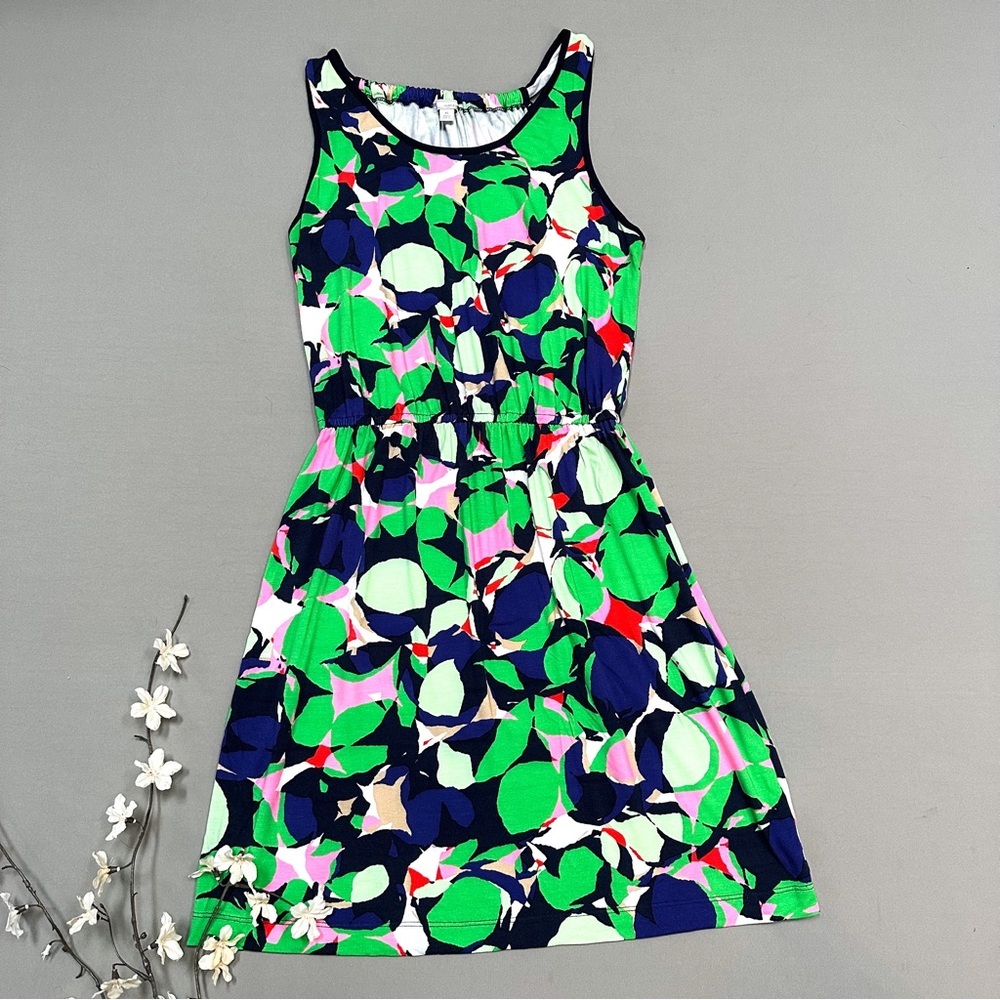 GAP colorful green navy pink soft and stretchy dress, XS. - Picture 1 of 8